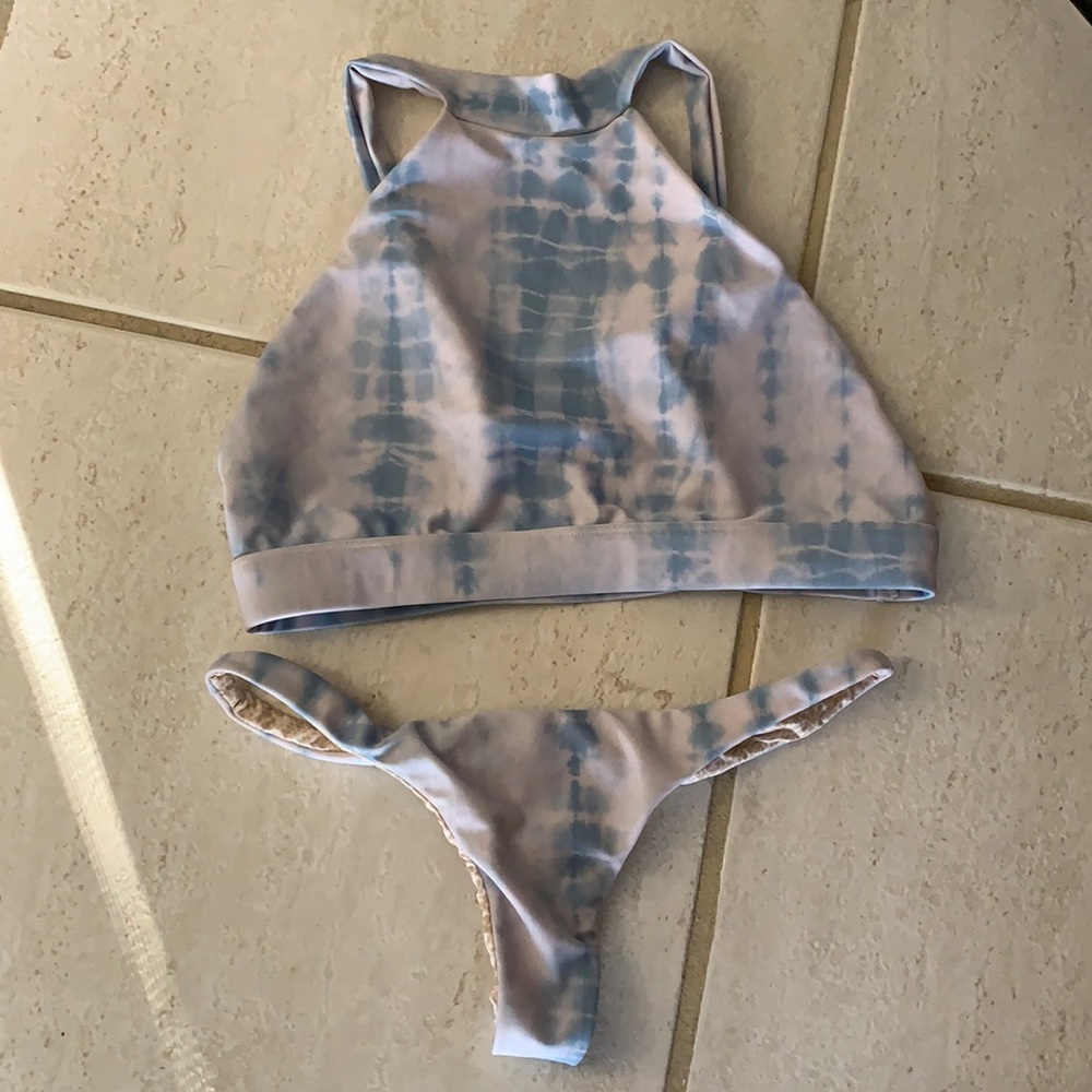 Acacia Shibori Light Blue Tie Dye Set